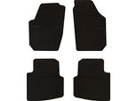 Tappetini Auto In Gomma Adatto Per Skoda Roomster (2006-2015, Multispazio) Neri, Set 4 Pz, Con Fissaggi