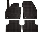 Tappetini Auto In Gomma Adatto Per Volkswagen T-Cross (2019-, Crossover) Neri, Set 4 Pz, Con Fissaggi