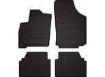 Tappetini Auto In Gomma Adatto Per Opel Meriva A (2002-2010, Monovolume) Neri, Set 4 Pz, Con Fissaggi