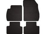 Tappetini Auto In Gomma Adatto Per Opel Zafira C (2012-2018, Monovolume) Neri, Set 4 Pz, Con Fissaggi