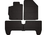 Tappetini Auto In Gomma Adatto Per Toyota Yaris Ii (2005-2011, Hatchback) Neri, Set 4 Pz, Con Fissaggi