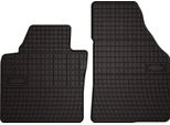 Tappetini Auto In Gomma Adatto Per Volkswagen Touran I 2FL (2010-, Monovolume 1ª Fila) Neri, Set 2 Pz, Con Fissaggi