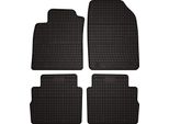 Tappetini Auto In Gomma Adatto Per Opel Signum (2003-2008, Station Wagon) Neri, Set 4 Pz, Con Fissaggi