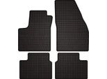 Tappetini Auto In Gomma Adatto Per Opel Meriva B (2010-2017, Monovolume) Neri, Set 4 Pz, Con Fissaggi