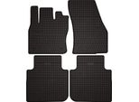 Tappetini Auto In Gomma Adatto Per Volkswagen Tiguan Allspace (2017-2024, Crossover) Neri, Set 4 Pz, Con Fissaggi