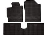 Tappetini Auto In Gomma Adatto Per Toyota Yaris Iii (2011-2019, Benzyna) Neri, Set 4 Pz, Con Fissaggi