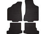 Tappetini Auto In Gomma Adatto Per Volkswagen Polo Iii Fl 6N2 (1999-2001, Hatchback, Berlina, Classic) Neri, Set 4 Pz, Con Fissaggi