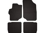 Tappetini Auto In Gomma Adatto Per Peugeot 407 (2004-2011, Coupe, Berlina, Station Wagon) Neri, Set 4 Pz, Con Fissaggi