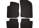 Tappetini Auto In Gomma Adatto Per Peugeot 208 I (2012-2019, Hatchback) Neri, Set 4 Pz, Con Fissaggi