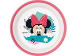 Ciotola In Plastica Rosa E Bianca Tataway Disney Per Bambine, Minnie, Con Base Antiscivolo