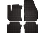 Tappetini Auto In Gomma Adatto Per Opel Zafira B (2005-2014, Monovolume) Neri, Set 4 Pz, Con Fissaggi