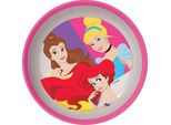 Ciotola In Plastica Rosa E Bianca Tataway Disney Per Bambine, Principesse, Cenerentola, Ariel, Belle, Con Base Antiscivolo
