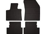Tappetini Auto In Gomma Adatto Per Peugeot 3008 Ii (2016-, Crossover) Neri, Set 4 Pz, Con Fissaggi