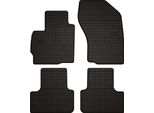 Tappetini Auto In Gomma Adatto Per Peugeot 4008 (2012-2017, Crossover) Neri, Set 4 Pz, Con Fissaggi