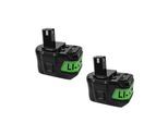 Batteria Agli Ioni Di Litio Ryobi 18V, Opzioni 9,0Ah E 6,0Ah, Certificata Ce E Rohs, 2 Pezzi 9,0 Ah