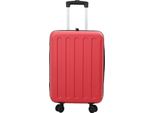 Vidaxl Valigia Con Serratura Rossa 43 X 27 X 66 Cm Plastica Abs