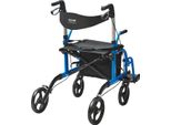 Rollator, Alluminio Leggero, Regolabile In Altezza, Blu