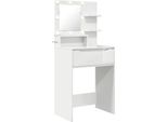 Syfax™ Tavoli Da Trucco Per Camera Da Letto Con Cassetto Bianco Lucido