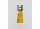 Prese Piatte Din 46245, Spina 6,3 X 0,8 Mm Isolata, Con Isolamento A Crimpare Sezione 4 Mm² - 6 Mm² Giallo - 1 Pezzo