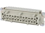 09330242772 Harting Han 24ESS Inserto Per Presa (F) A Doppia Gabbia, 24 Pin+Pe 500V, 16A - 1 Pezzo
