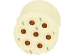 7001907108 Hummel M23 Segnale Inserto Di Contatto A Saldare Presa Di Corrente A Saldare, Numero Di Poli 7 Poli 300V, 20A, Colore Bianco