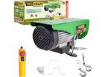 Argano Elettrico Procraft TP600 Argano A Fune 1200 W 6 Mm Capacità Di Carico Senza/Con Puleggia Di Rinvio 300/600 Kg Altezza Di Sollevamento 12/6 M