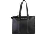 Valentino Borse Borsa In Ecopelle Aury Re Shopping Bag Nero