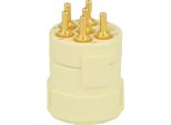 7001906108 Hummel M23 Inserto Di Contatto Monosaldato Di Segnale Presa Di Corrente Monosaldata, Numero Di Poli 6 Poli 300V, 20A, Colore Bianco -