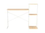 Syfax™ Scrivania Con Ripiano Bianca E Rovere 116X50X93 Cm