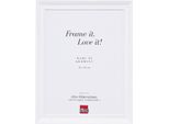 Cornice Per Foto In Legno Effect Profilo 2420 Bianco 21X29,7 Cm Vetro Antiriflesso