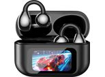 Inf Auricolari Bluetooth Clip-On Con Schermo Smart A Colori - Lunga Durata Nero