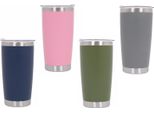 Confezione Famiglia 4X Thermos In Acciaio Inox SS304 Coperchio Per Tazza Sottovuoto A Doppia Parete Da 590 Ml