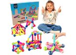 Blocchi Magnetici Costruzioni Educativi Stem Set Creativo Per Bambini 42 Pezzi
