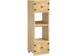 Vidaxl Armadio Ski Marrone Miele 66 X 58 X 207 Cm Legno Di Pino Massiccio