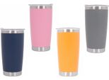 Confezione Famiglia 4X Thermos In Acciaio Inox SS304 Coperchio Per Tazza Sottovuoto A Doppia Parete Da 590 Ml