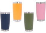 Confezione Famiglia 4X Thermos In Acciaio Inox SS304 Tazza Isolata Con Coperchio A Doppia Parete Da 590 Ml.