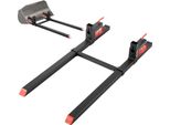 Forche Per Pallet Vevor, Carrello Portaforche Da 907 Kg, Lunghezza Totale 1490 Mm, Forche Con Barra Stabilizzatrice Regolabile Per Attrezzature Del Trattore, Pala Caricatrice E Minipala, Nero