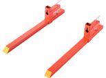 Forche Per Pallet Vevor, Carrello Portaforche Da 907 Kg, Lunghezza Totale 1090 Mm, Forche Con Fissaggio Rapido, Compatibili Con Accessori Del Trattore, Pala Caricatrice E Minipala, Arancione
