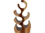 Portabottiglie Teako Design In Legno Massiccio Di Teramo - Portabottiglie Per 6-12 Bottiglie Di Vino - Design Elegante In Legno Flegt (6 Bottiglie)