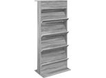 Vidaxl Portariviste Grigio Sonoma 70 X 41 X 156 Cm Materiale A Base Di Legno