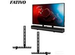 Fativo Supporto Universale Per Soundbar: Supporto Tv Per Soundbar Da Montare Sopra/Sotto Il Televisore, Compatibile Con La Maggior Parte Delle Soundba