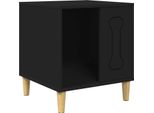 Vidaxl Cuccia Per Cani Nera 44 X 42 X 49 Cm Materiale A Base Di Legno