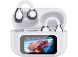 Inf Auricolari Bluetooth Clip-On Con Schermo Smart A Colori - Lunga Durata Bianco