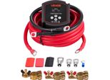 Vevor Kit Doppio Relè Staccabatteria, 12 V, 300 A, Relè Sensibile Alla Tensione Vsr Con Voltmetro, Schermo Lcd, Interruttore Staccabatteria, Compatibile Con Batterie Al Piombo, Per Utv, Atv