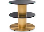 Casa Padrino Tavolino Ottone / Nero H. 55,5 Cm - Mobili Soggiorno