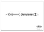 Corteco 19019115 Tubo Freno Anteriore Adatto Per Peugeot 407 Sw (6E) Partner Combispace (5F) 1007 (Km) Partner Furgone (5) Per CitroËN
