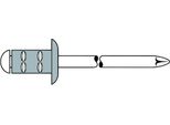 Gesipa Polygrip Rivetti Ciechi A Gambo Multiplo Alluminio/A 2 4,8 X 25 S 250 Pz