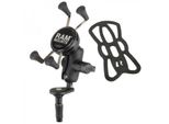 Ram Mounts Supporto Per Telefono A Braccio Corto X-Grip® Con Base Per Stelo Di Forcella