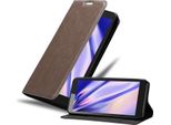 Cadorabo Custodia Per Zte Blade L8 Custodia Protettiva In Marrone Custodia Per Cellulare Cover Chiusura Magnetica