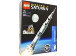 Lego 92176 Ideas Nasa Apollo Saturn V, Razzo Spaziale E Veicoli, Set Di Costruzioni Per Astronavi Da Collezione, Con Espositore